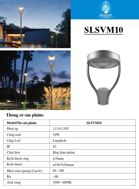 đèn sân vườn SLSVM10