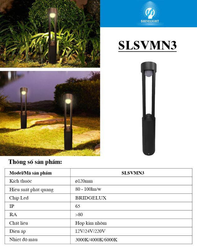 Đèn nấm sân vườn SLSVMN3