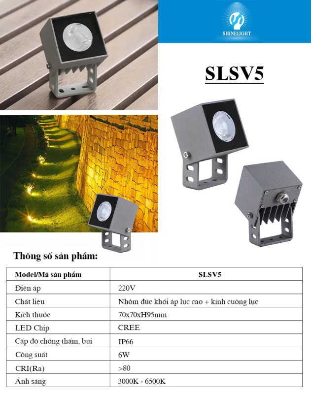 Đèn LED chiếu cây SLSV5