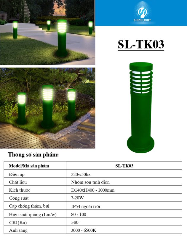 Đèn nấm sân vườn SL-TK03