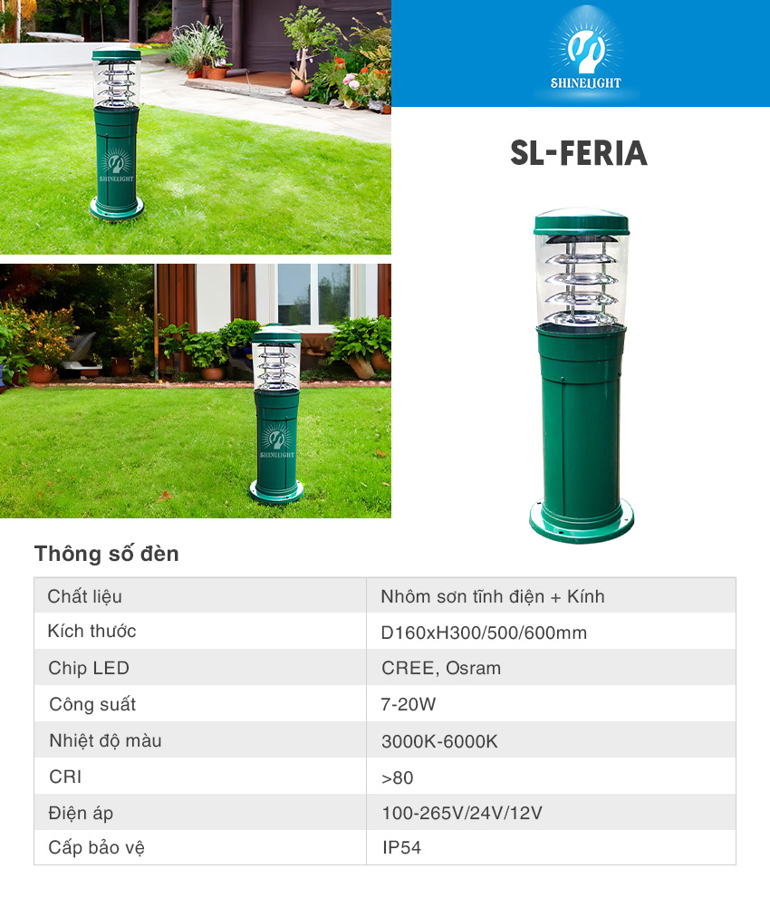 Đèn nấm sân vườn SL-Feria